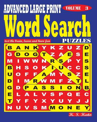 Carte ADVANCED LARGE PRINT Word Search Puzzles. Vol. 3 K S Kato