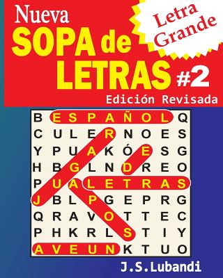Carte Nueva SOPA de LETRAS #2 (Letra Grande) J S Lubandi