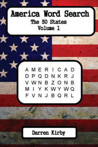 Kniha America Word Search: The 50 States Darren Kirby