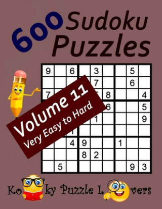 Könyv 600 Sudoku Puzzles, Volume 11 Kooky Puzzle Lovers