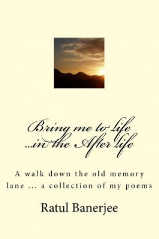 Livre Bring me to life ...in the After life Miss Ratul Banerjee