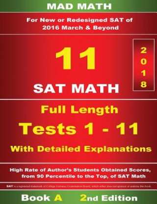 Książka Book A Redesigned SAT Math Tests 1-11 John Su