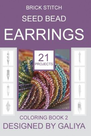 Carte Brick Stitch Seed Bead Earrings. Coloring Book 2 Galiya