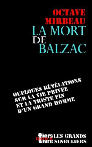 Könyv La mort de Balzac Octave Mirbeau