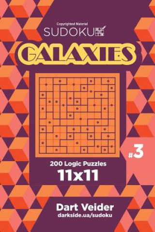 Книга Sudoku Galaxies - 200 Logic Puzzles 11x11 (Volume 3) Dart Veider