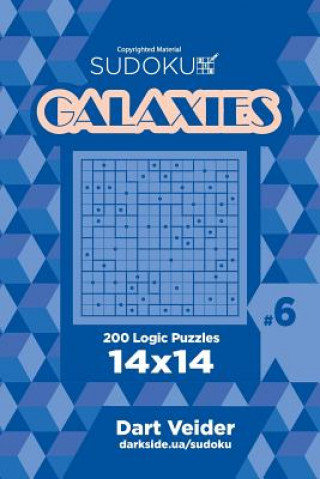 Книга Sudoku Galaxies - 200 Logic Puzzles 14x14 (Volume 6) Dart Veider