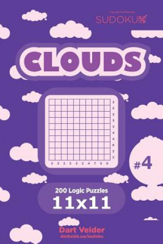 Książka Sudoku Clouds - 200 Logic Puzzles 11x11 (Volume 4) Dart Veider