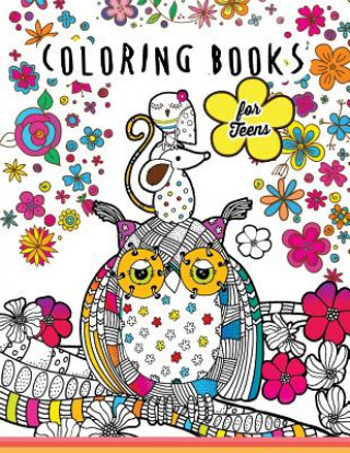 Könyv Coloring books for teens: Kawaii Doodle Pattern Inspirational Coloring Books for Adutls Coloring Books for Teens