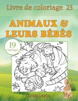 Βιβλίο Livre de coloriage animaux & leurs bébés: 19 coloriages Louis Lapin