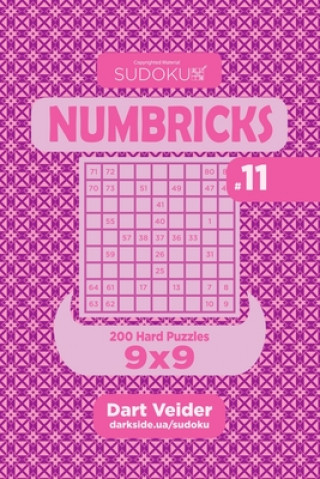 Kniha Sudoku Numbricks - 200 Hard Puzzles 9x9 (Volume 11) Dart Veider