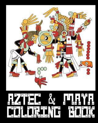 Книга Aztec & Mayan Coloring Book - 26 Designs to Color in - Colouring Book: Only one design per page Captain Color