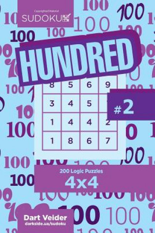 Book Sudoku Hundred - 200 Logic Puzzles 4x4 (Volume 2) Dart Veider