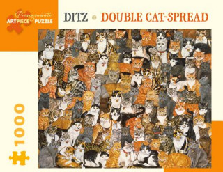 Kniha Ditz Double Cat-Spread 1000-Piece Jigsaw Puzzle Ditz
