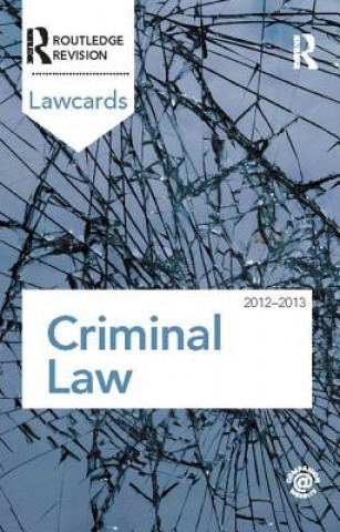 Книга Criminal Lawcards 2012-2013 Routledge