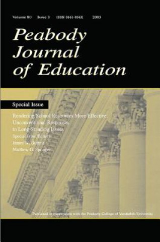 Knjiga Rendering School Resources More Effective James W. Guthrie