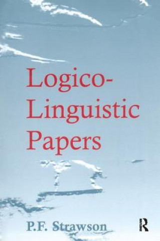 Livre Logico-Linguistic Papers P. F. Strawson