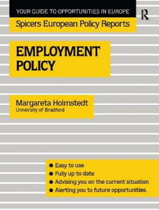 Kniha Employment Policy Margareta Holmstedt