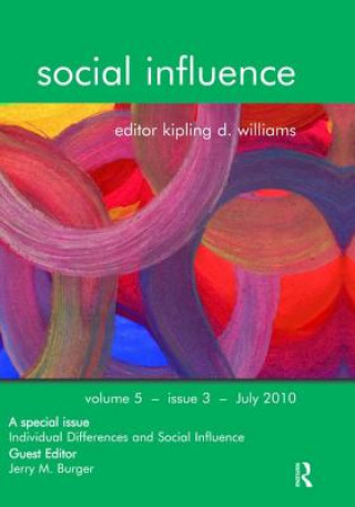 Buch Individual Differences and Social Influence Jerry M. Burger