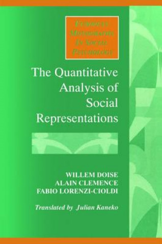 Kniha Quantitative Analysis of Social Representations Alain Clemence