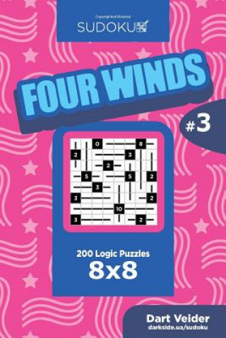 Książka Sudoku Four Winds - 200 Logic Puzzles 8x8 (Volume 3) Dart Veider