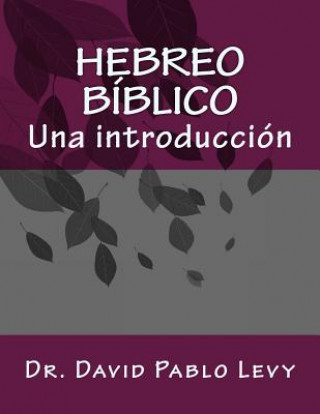 Kniha Hebreo Biblico: Una introduccion Dr David Pablo Levy