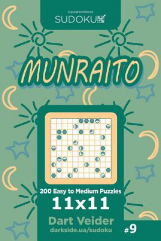 Książka Sudoku Munraito - 200 Easy to Medium Puzzles 11x11 (Volume 9) Dart Veider