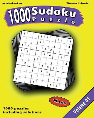 Könyv Sudoku: 1000 Hard 9x9 Sudoku, Vol. 1 Thomas Schreier