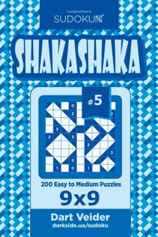 Carte Sudoku Shakashaka - 200 Easy to Medium Puzzles 9x9 (Volume 5) Dart Veider