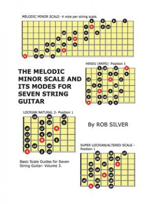 Kniha The Melodic Minor Scale and its Modes for Seven String Guitar Rob Silver