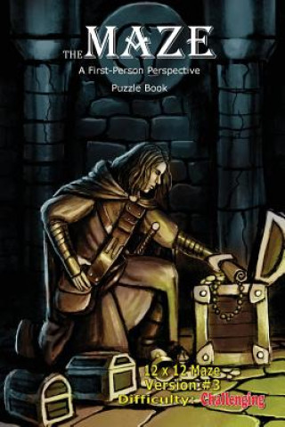 Carte The Maze: A First-Person Perspective Puzzle Book Challenging 12x12 Version #3 Brad Hough