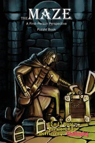 Kniha The Maze: A First-Person Perspective Puzzle Book Challenging 12x12 Version #3 Brad Hough