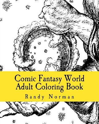 Carte Comic Fantasy World Adult Coloring Book Randy Norman