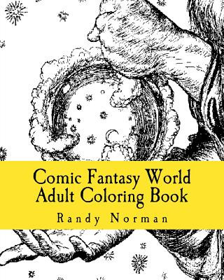 Kniha Comic Fantasy World Adult Coloring Book Randy Norman