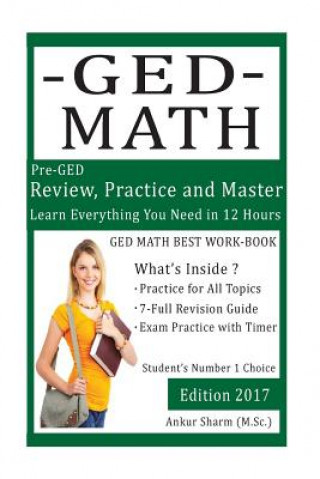 Książka GED Math (preparation workbook): GED Mathematics prep workbook MR Ankur Sharma