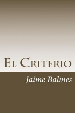 Kniha El Criterio Jaime Balmes