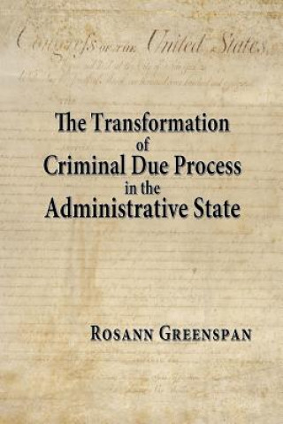 Kniha The Transformation of Criminal Due Process in the Administrative State: The Targeted Urban Crime Narcotics Task Force Rosann Greenspan