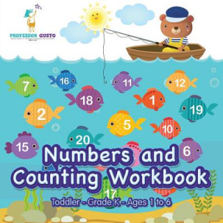 Książka Numbers and Counting Workbook Toddler-Grade K - Ages 1 to 6 Professor Gusto