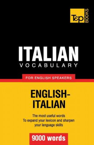 Libro Italian vocabulary for English speakers - 9000 words Andrey Taranov