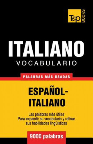 Book Vocabulario espanol-italiano - 9000 palabras mas usadas Andrey Taranov