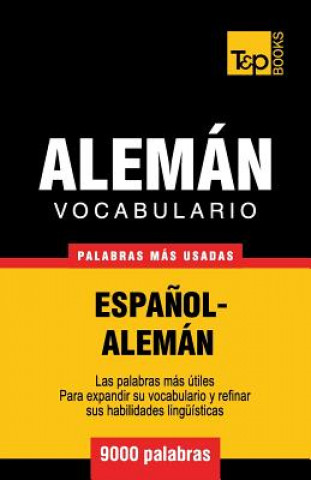 Kniha Vocabulario espanol-aleman - 9000 palabras mas usadas Andrey Taranov
