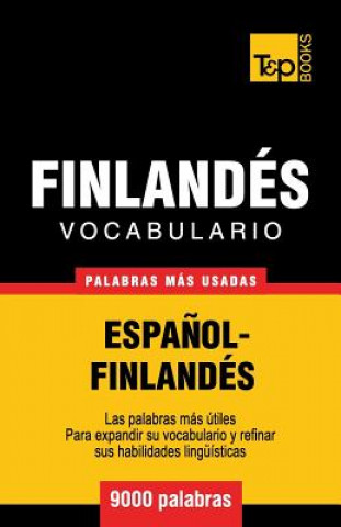 Book Vocabulario espanol-finlandes - 9000 palabras mas usadas Andrey Taranov
