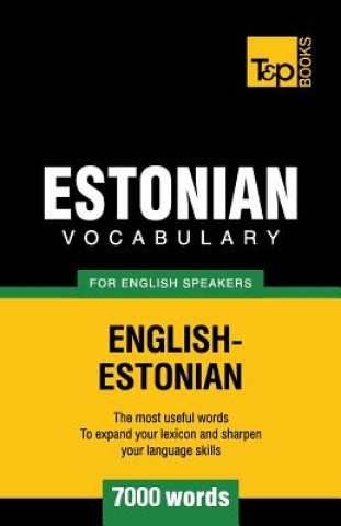 Carte Estonian vocabulary for English speakers - 7000 words Andrey Taranov