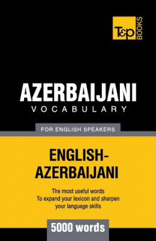 Kniha Azerbaijani vocabulary for English speakers - 5000 words Andrey Taranov