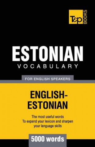 Könyv Estonian vocabulary for English speakers - 5000 words Andrey Taranov