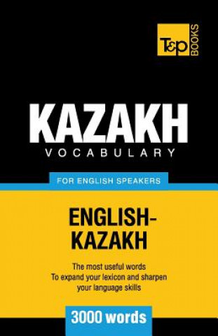 Buch Kazakh vocabulary for English speakers - 3000 words Andrey Taranov