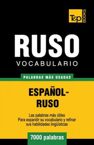 Könyv Vocabulario espanol-ruso - 7000 palabras mas usadas Andrey Taranov