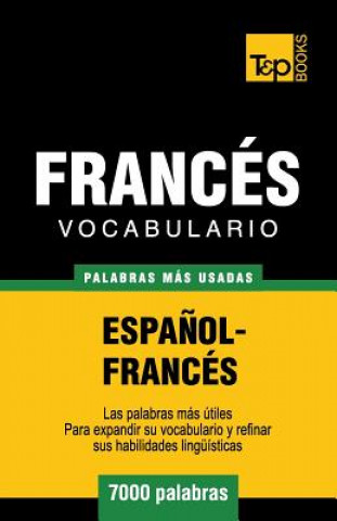 Книга Vocabulario espanol-frances - 7000 palabras mas usadas Andrey Taranov