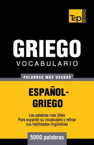 Kniha Vocabulario espanol-griego - 5000 palabras mas usadas Andrey Taranov