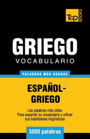 Kniha Vocabulario espanol-griego - 3000 palabras mas usadas Andrey Taranov