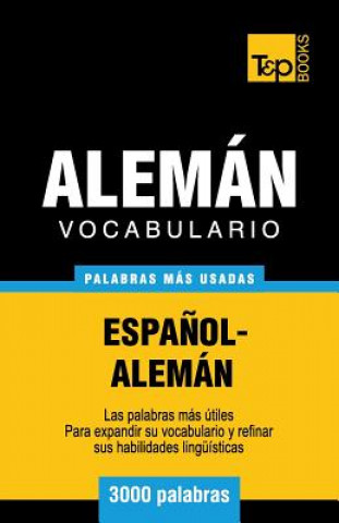 Kniha Vocabulario espanol-aleman - 3000 palabras mas usadas Andrey Taranov